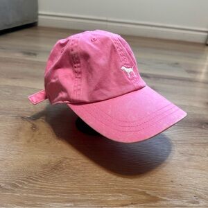 Pink Baseball Cap with Dog Logo